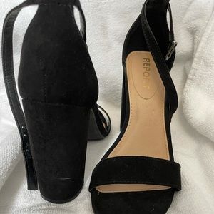 4 inch black chunky heels!